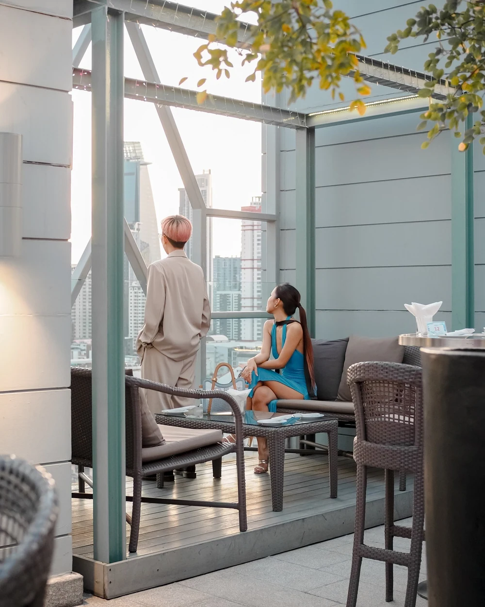 Guest lounge featured by Akara Bangkok